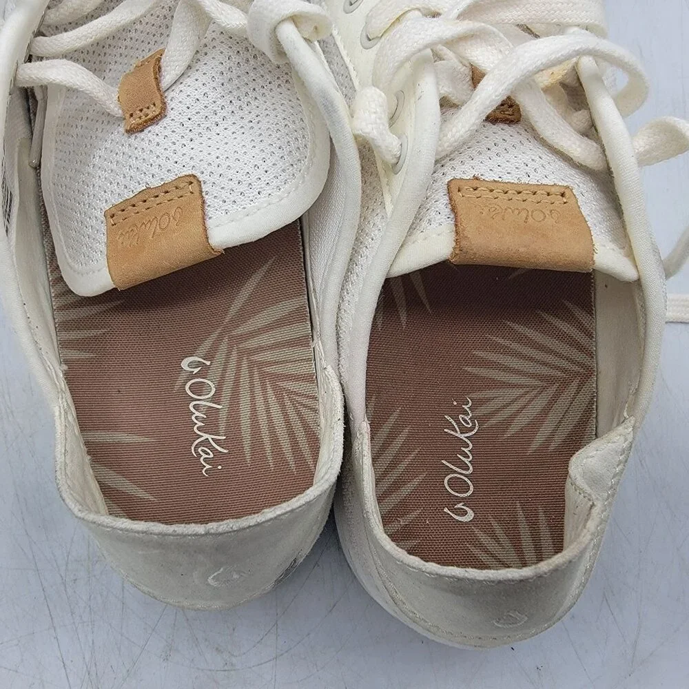 Olukai Pehuea Li Womens Size 7 White Mesh Casual Sneakers Shoes 20379-4R4R - Picture 6 of 13